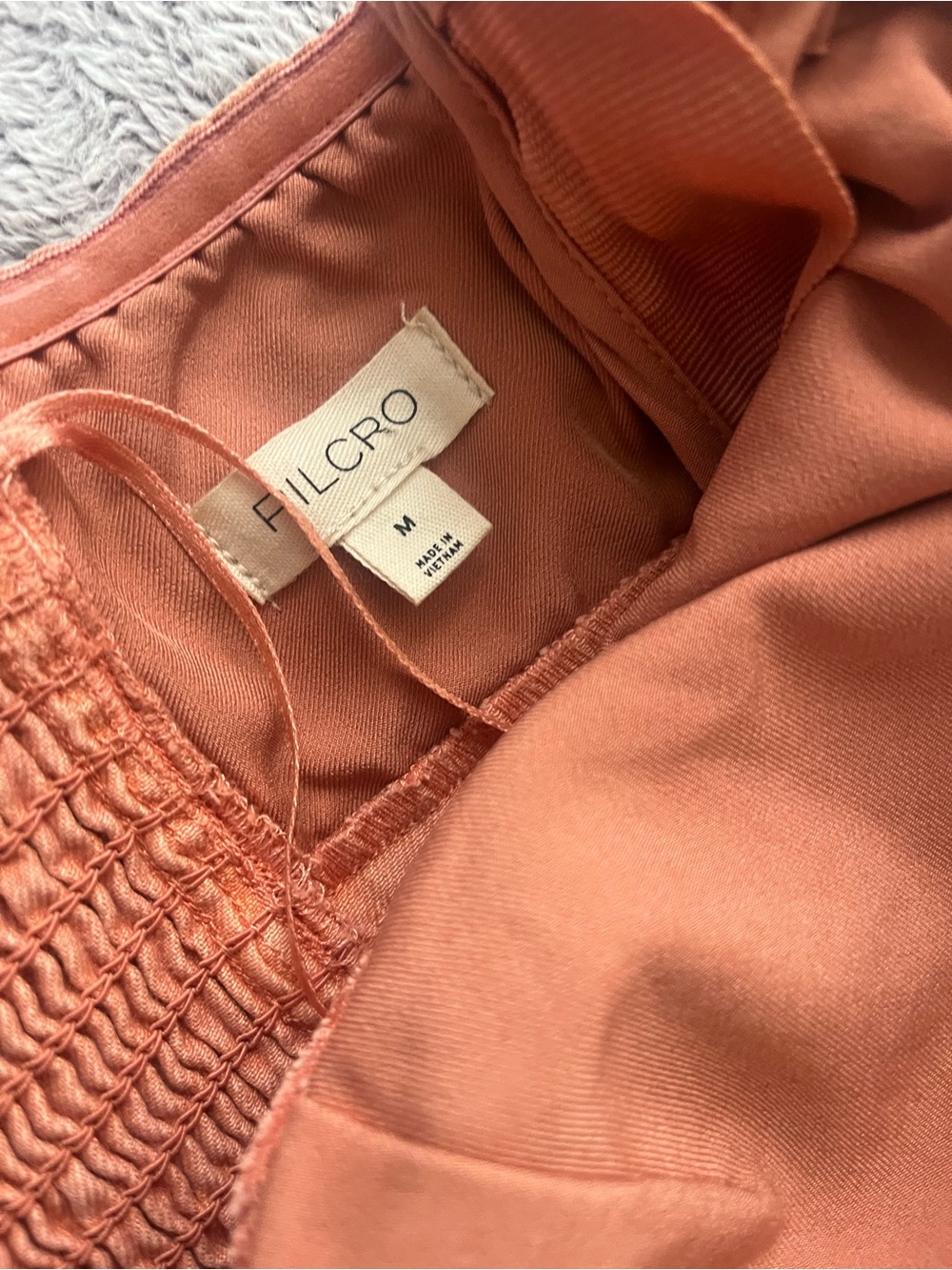 Pilcro Strapless size medium dress coral color Anthropologie - Picture 6 of 12